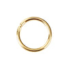 J072A - 1000 pcs Gold Plated Open Jump Rings - 9mm - 18 Gauge (1mm Thick)