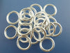 J175 - 200 pcs Silver Plated Open Jump Rings - 10mm - 15 Gauge