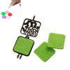P1000 - 10pcs. Green Nonwoven Square Felt Oil Diffuser Pads - 26mm x 26mm - Perfect for Oil Diffuser Round Circle Pendants Locket Box