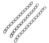 N133 - 100 pcs. - Silver Tone Extender Extension Chain Links Tails - 2 inch each (50mm) - 50x3mm