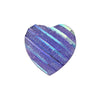 CA171 - 10 pcs Resin Embellishment Druzy Cabochons Purple Multicolor - Stripes - 12mm - Heart
