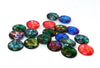 CA412 - 10 pcs Circle Paint Splatter Glass Round Dome Seals Tiles Cabochons - 16mm