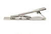 TC012A - 5 pcs. Silver Tone Tie Bars/Clips - 55mm x 5mm Glue Pad - Over 2 inches long