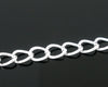N124 - 10M (32.8 Ft) - Silver Plated Chain Link - 5.5 x 4mm