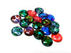 CA412 - 10 pcs Circle Paint Splatter Glass Round Dome Seals Tiles Cabochons - 16mm