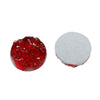CA113 - 10 pcs Druzy Resin Embellishment Cabochons Wine Passion Dark Red AB - 12mm (1/2 in)
