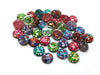CA228 - 10 pcs Druzy Resin Embellishment Cabochons - 12mm - Glitter Style - Assortment - Multicolor