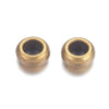 BD642 - 50 pcs Antique Bronze Metal Smooth Ball Spacer Beads - 10mm x 6mm - Large Hole: 5mm - Fits European Cords and Paracord!