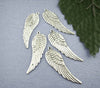 P510 - 10 pcs. LARGE Tibetan Antique Silver Wings Charms - 16mm x 50mm - 2 inches long