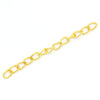 N134 - 100 pcs. - Gold Plated Extender Extension Chain Links Tails - 2 inch each - 50x3mm