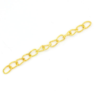 N134 - 100 pcs. - Gold Plated Extender Extension Chain Links Tails - 2 inch each - 50x3mm