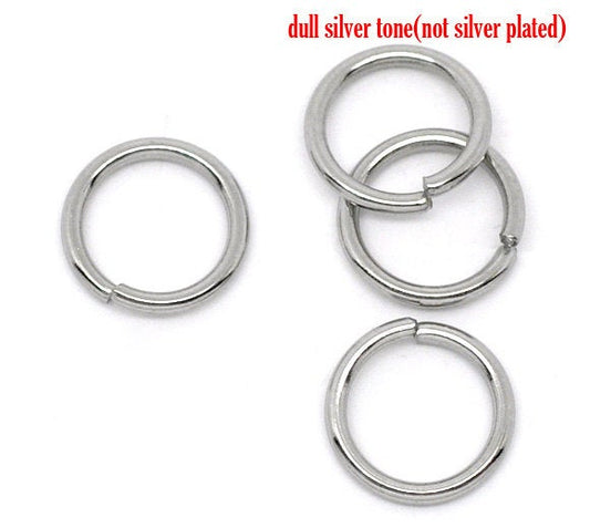J103 - 100 pcs 304 Stainless Steel Open Jump Rings 10mm - 16 Gauge - THICK - HEAVY - High Quality