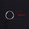 J223 - 400 pcs Silver Plated Open Jump Rings - 10mm - 16 Gauge (1.2mm Thick) - Shiny!