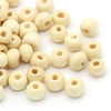 BD423 - 1000 pcs Natural Wooden Round Spacer Beads - 7x6mm