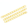 N134 - 100 pcs. - Gold Plated Extender Extension Chain Links Tails - 2 inch each - 50x3mm
