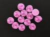CA115 - 10 pcs Druzy Resin Embellishment Cabochons Orchid Pink - 12mm Diameter - Circle - 5mm Thick
