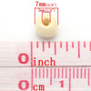 BD423 - 1000 pcs Natural Wooden Round Spacer Beads - 7x6mm
