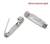 A014 - 100 pcs Silver Tone Broocher Brooch Backs Bars - Safety Pins Brooches - 31mm x 6mm (1.2" x 0.24") - Safety Holder