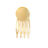 H014 - 10 pcs. - Gold Plated Hair Combs Clips Cabochons Bezels - 16mm Glue Pad
