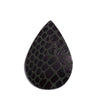 P267 - 10 pcs. Green Snake Skin Faux Leather Dangle Charms Pendants - Teardrop - 55mm (2.17")