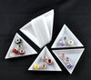 T014 - 10 pcs. White Plastic Sorting Trays for Beads, Charms, Crafts - 2.87 inch - Jewelry Tools