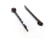 H018A - 20 pcs. Gunmetal Bobby Pins - 8mm Glue Pad - Ripple Pattern - 52mm x 8mm (2" x 0.3")