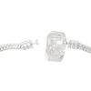B039 - 4 pcs. Silver Plated European Snake Chain Bracelets - Snap Clasps - 20cm (7.87")
