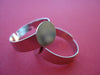 RB017 - 20 Silver Tone ADJUSTABLE RING bases - Ring Size 8 - Glue Pad 10mm (0.4 in)