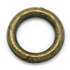 J105 - 100 pcs Antique Bronze Soldered Closed Jump Rings - 6mm - 18 Gauge (1mm Thick)