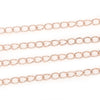 N146 - 10M (32.8ft) - Rose Gold Plated Extension Chain -5x3mm Links - Ideal to make extender chains