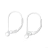 E241 - 2 pcs (1 pair) Real 925 Sterling Silver Lever Back Earrings - 16mm x 10mm