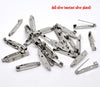 A014 - 100 pcs Silver Tone Broocher Brooch Backs Bars - Safety Pins Brooches - 31mm x 6mm (1.2" x 0.24") - Safety Holder