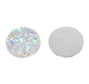 CA116 - 10 pcs Druzy Resin Embellishment Cabochons Clear - 10mm - Glimmer Style - Multicolor