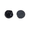 CA233 - 10 pcs. Druzy Resin Embellishment Cabochons Black - 10mm