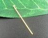 A005 - 100 pcs. Gold Plated Flat Head Pins - 22mm - 21 Gauge