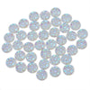 CA116 - 10 pcs Druzy Resin Embellishment Cabochons Clear - 10mm - Glimmer Style - Multicolor