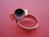 RB017 - 20 Silver Tone ADJUSTABLE RING bases - Ring Size 8 - Glue Pad 10mm (0.4 in)