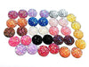 10 pcs Assortment of Druzy Resin Embellishment Cabochons - 12mm - Dome Circle - Variety - Mix of Colors!