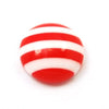 CA483 - 40 pcs Resin Embellishment Cabochons Rainbow Stripes - 10mm - Circle Round - Assortment