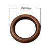 J106B - 1000 pcs Antique Copper Soldered Closed Jump Rings - 6mm - 18 Gauge (1.2mm Thick)
