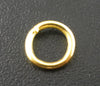 J179 - Box with Assortment of 1780pcs Gold Plated Open Jump Rings- 3mm to 9mm