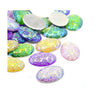 CA036 - 10 pcs Resin Embellishment Oval Cabochons - Assortment - Variety Pack - 25x18mm - 25mm x 18mm - 18x25mm