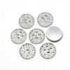 CA117 - 10 pcs Druzy Resin Embellishment Cabochons Clear - 12mm - Shimmer Style