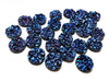 CA236 - 10 pcs Druzy Resin Embellishment Cabochons Dark Blue Multicolor AB - 10mm