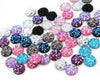 10 pcs Assortment of Druzy Resin Embellishment Cabochons - 12mm - Dome Circle - Variety - Mix of Colors!