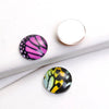 CA416 - 10 pcs Circle Colorful Butterfly Glass Round Dome Seals Tiles Cabochons - 12mm - Assortment