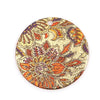 P699 - 10 pcs. Gold Plated Multicolor Enamel Circle Metal Dangle Charms Pendants - Orange Flower - 20mm - 0.8" - Great for Earrings or Dangles