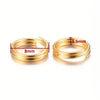 J227 - 50 pcs Double Rings - 304 Stainless Steel Golden Split Jump Rings - 8mm - Tarnish Resistant! Thickness: 1.5mm