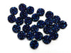 CA236 - 10 pcs Druzy Resin Embellishment Cabochons Dark Blue Multicolor AB - 10mm