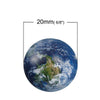 CA485 - 10 pcs Circle Planets Solar System Universe Glass Round Dome Seals Tiles Cabochons - 20mm (0.79 in)